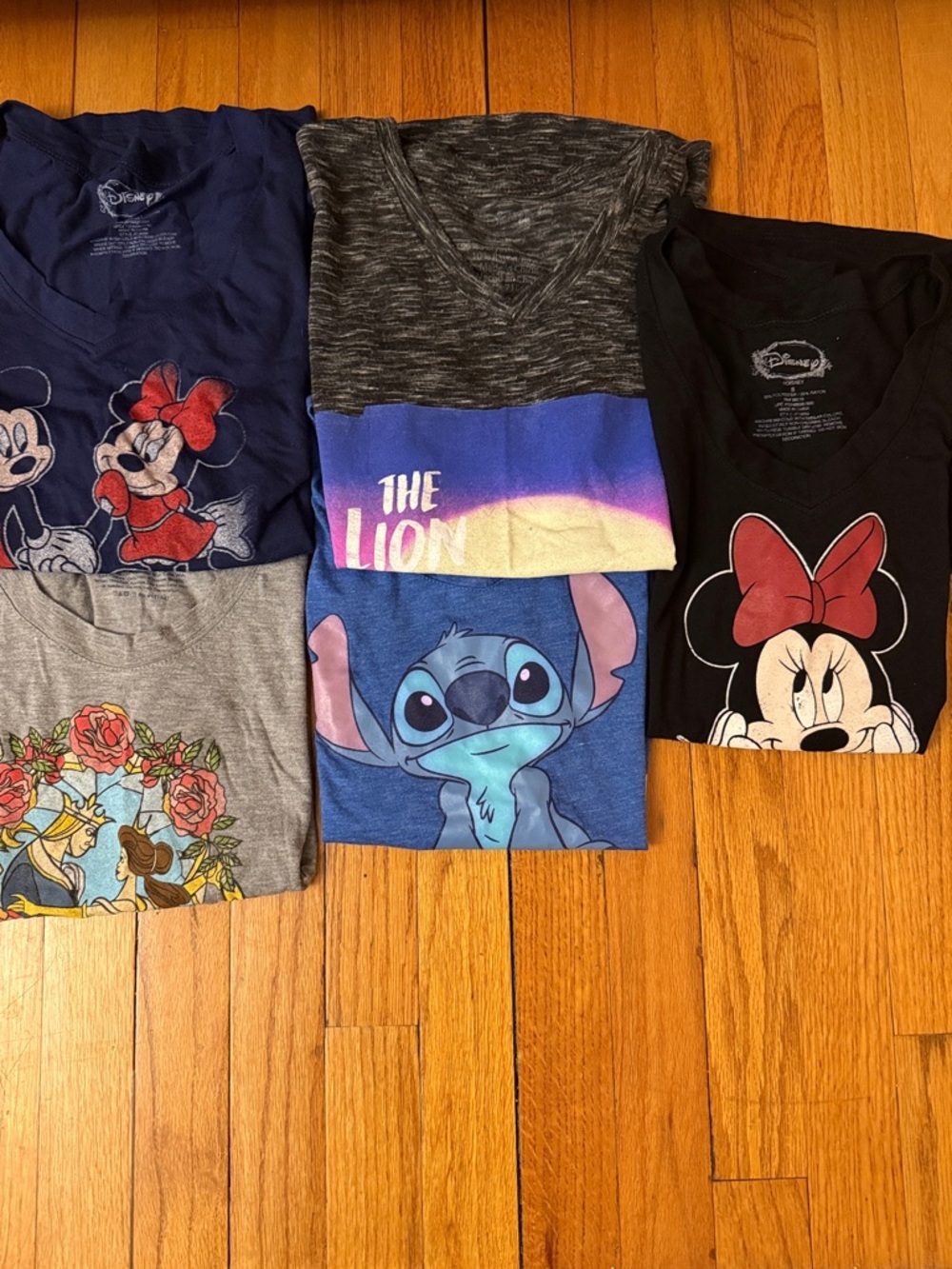 Disney Graphic Tee Set - Blue, Black, Gray, Navy